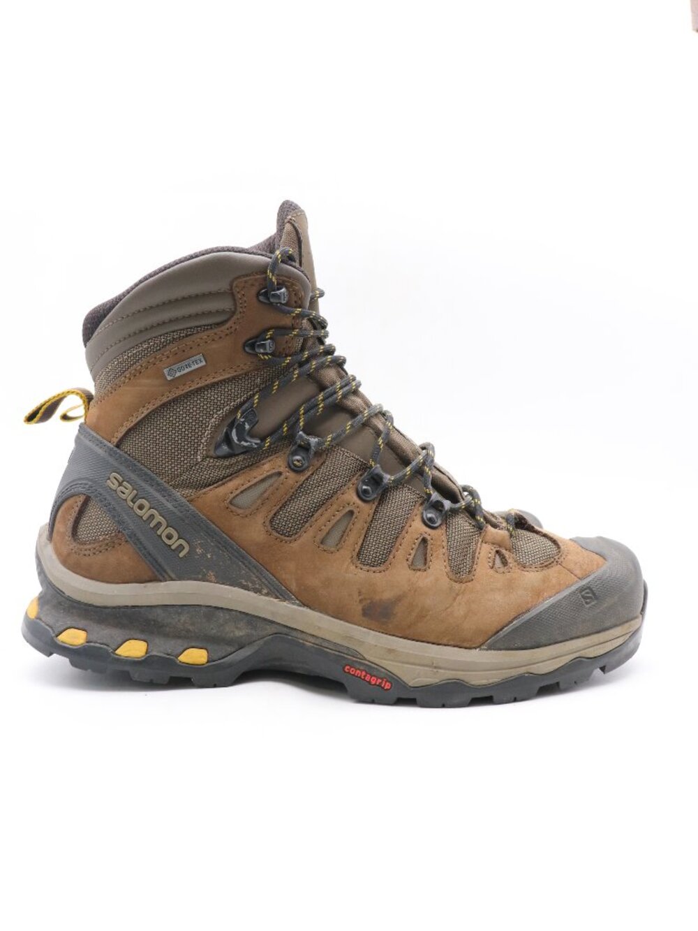 Salomon Quest 4D GTX Hiking Boots Men's 9.5 Brown Waterproof Gore-Tex Trail Boot